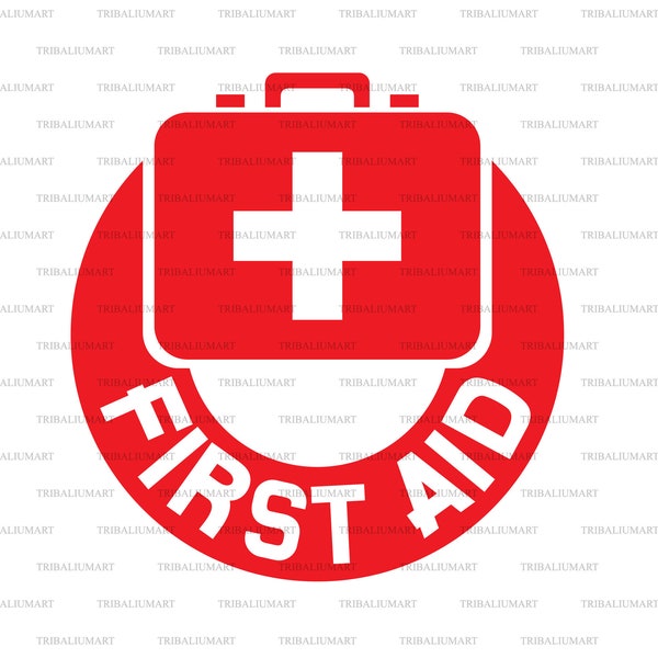 First aid kit symbol. Cut files for Cricut. Clip Art silhouettes (eps, svg, pdf, png, dxf, jpeg).