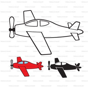 Avião (avião). Cortar arquivos para Cricut. Clip-art (eps, svg, pdf, png, dxf, jpeg).