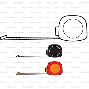 Rol meetlint op. Illustraties. Cut bestanden voor Cricut (eps, svg, pdf, png, dxf, jpeg).