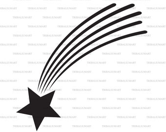 Download Shooting Star Clip Etsy