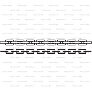 Chain. Cut files for Cricut. Clip Art silhouettes (eps, svg, pdf, png, dxf, jpeg).