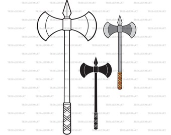 Double Axe Stencil Etsy Canada