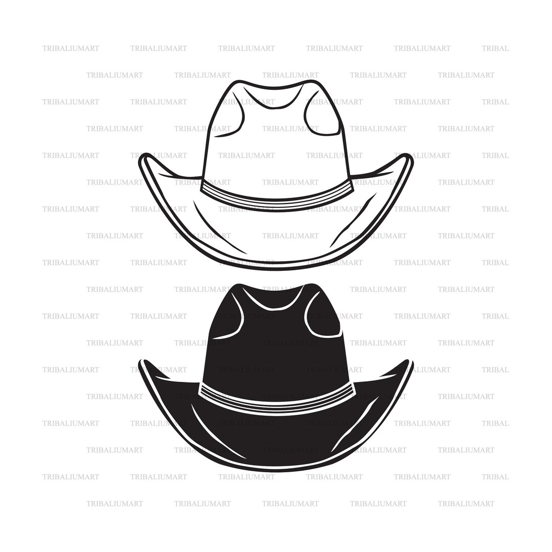Cowboy Hat. Cut Files for Cricut. Clip Art (eps, Svg,