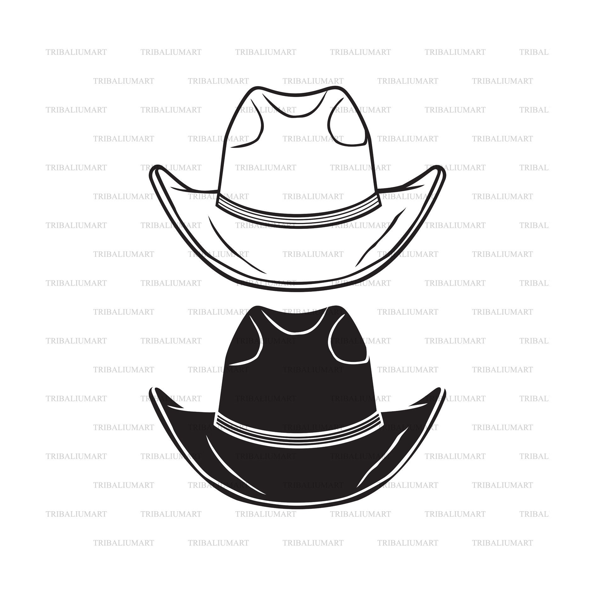 Cowboy Hat. Cut Files for Cricut. Clip Art eps Svg Pdf Etsy UK
