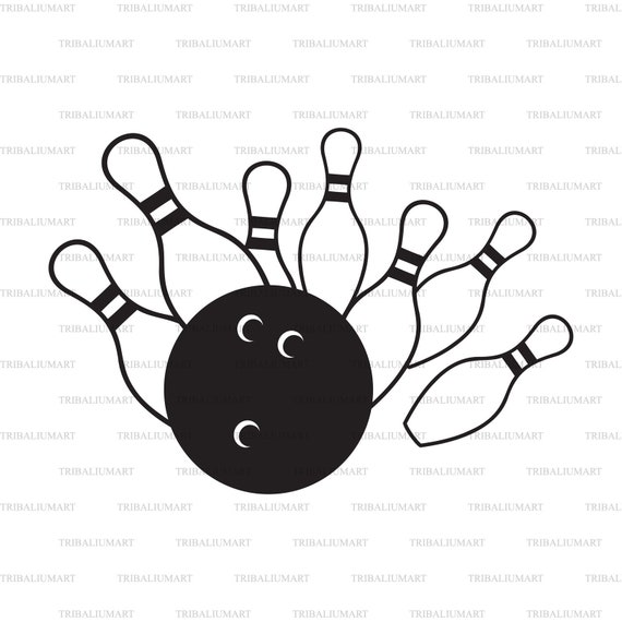 Bowling Pin and Bowling Ball. Cut Files for Cricut. Clip Art | Etsy