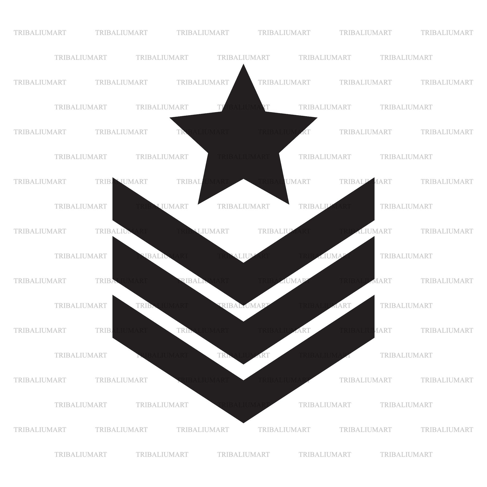 Military Rank Insignia Chevron Army Sign. Cut files for Etsy