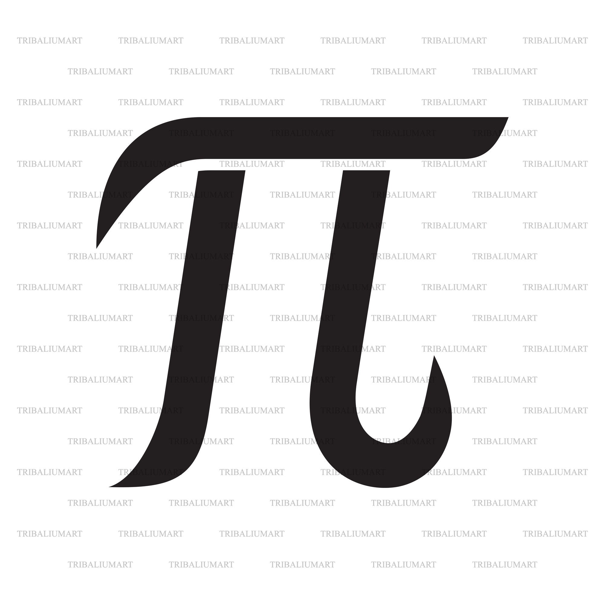 Greek Letter Pi. Cut Files for Cricut. Clip Art Silhouette - Etsy