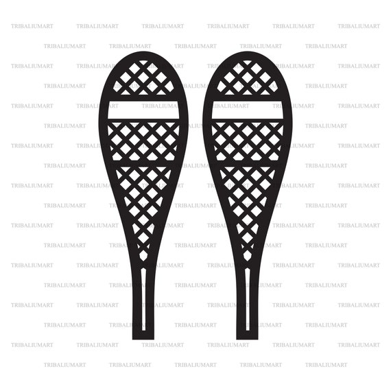 Traditional Snowshoe. Cut Files for Cricut. Clip Art eps Etsy Canada