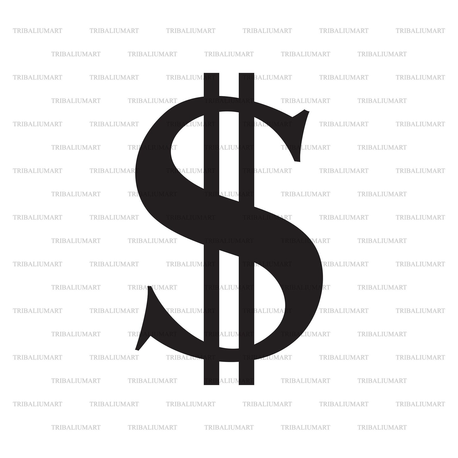 Dollar Sign. Cut Files for Cricut. Clip Art Silhouettes eps - Etsy ...