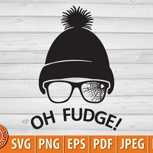 O, Fudge. Bestanden knippen voor Cricut. Clip Art silhouetten (eps, svg, pdf, png, dxf, jpeg).
