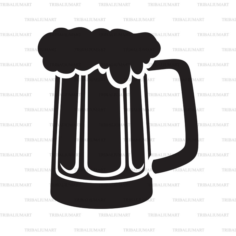 Download Beer mug. Cut files for Cricut. Clip Art silhouettes eps ...