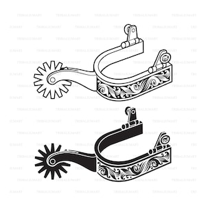 Spurs icons. Cut files for Cricut. Clip Art (eps, svg, pdf, png, dxf, jpeg).