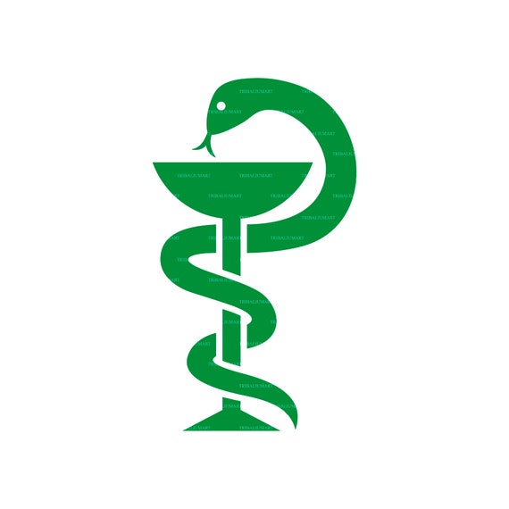 Snake and a Bowl Medical Symbol emblem for Drugstore, Pharmacy Sign. Eps,  Svg, Pdf, Png, Dxf, Jpeg. - Etsy UK