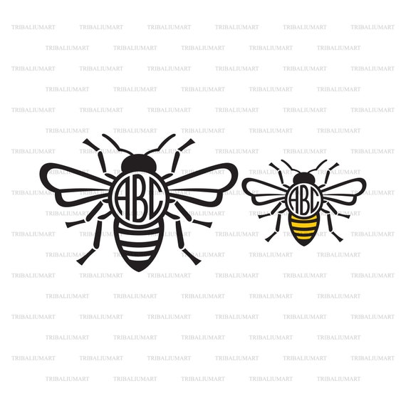 Free Free Bee Monogram Svg SVG PNG EPS DXF File