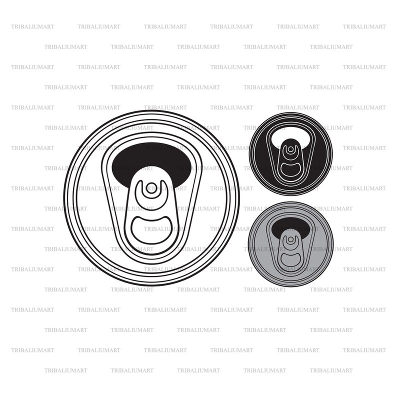 Download Cut Files For Cricut Eps Svg Pdf Png Dxf Jpeg Clip Art Opened Can Top Clip Art Art Collectibles