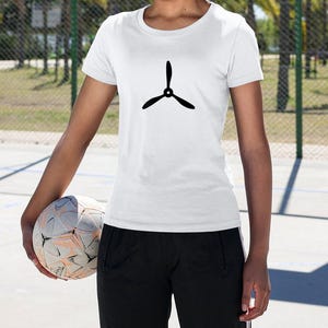 Airplane Propeller Icon. Aviation Engine Blade Design. Pilot Aircraft Symbol SVG - Laser Engraving File (eps, svg, pdf, png, dxf, jpeg)