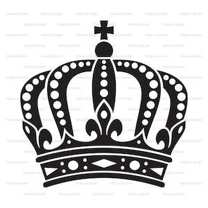 King Crown Vinyl Decal Sticker Black 