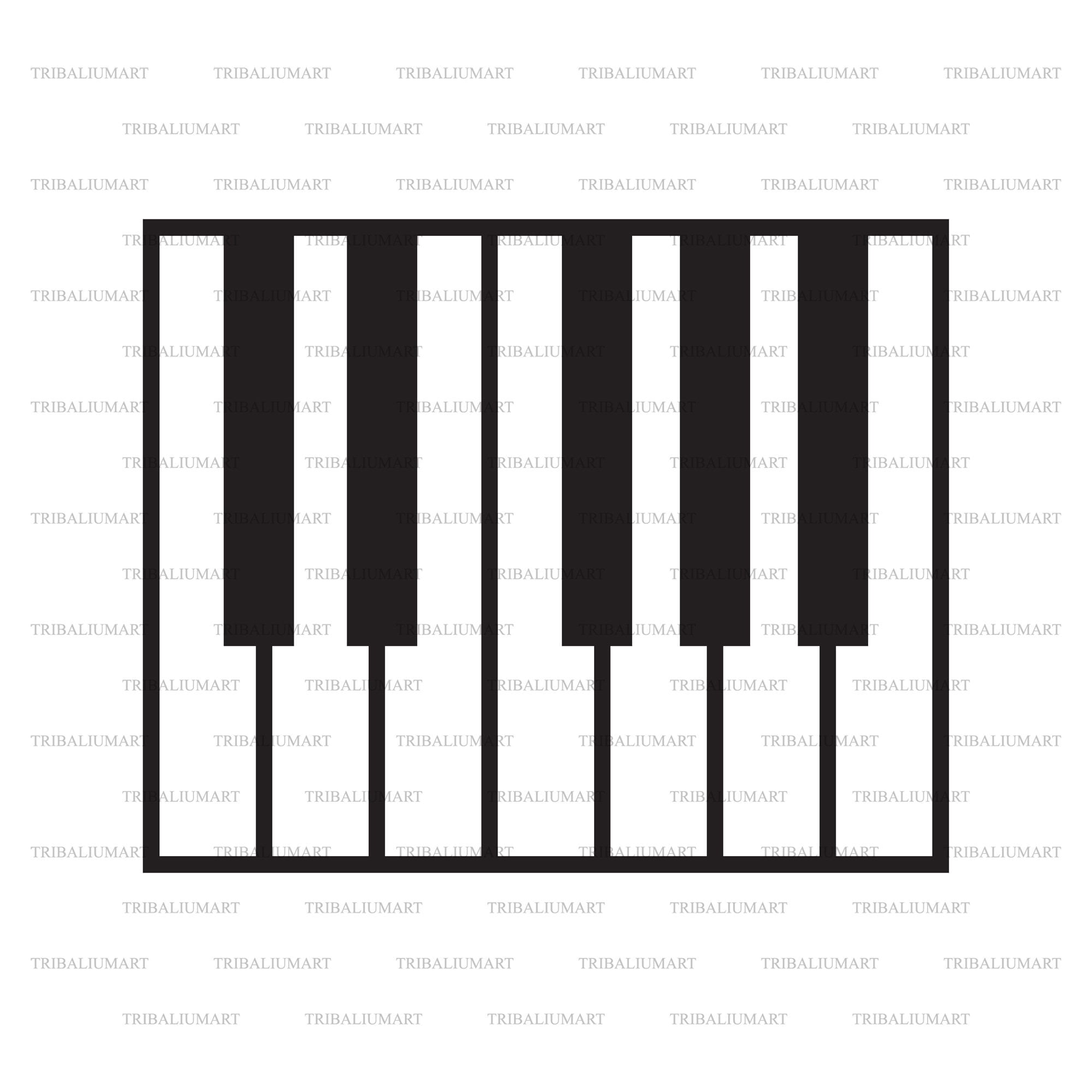 Piano Keys. Cut Files for Cricut. Clip Art eps Svg Pdf Etsy