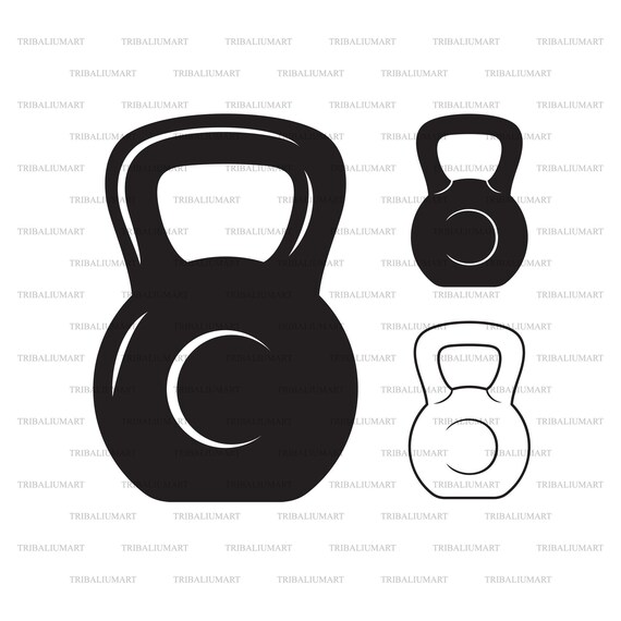 Kettlebell for Weight Cut Files for Clip Art