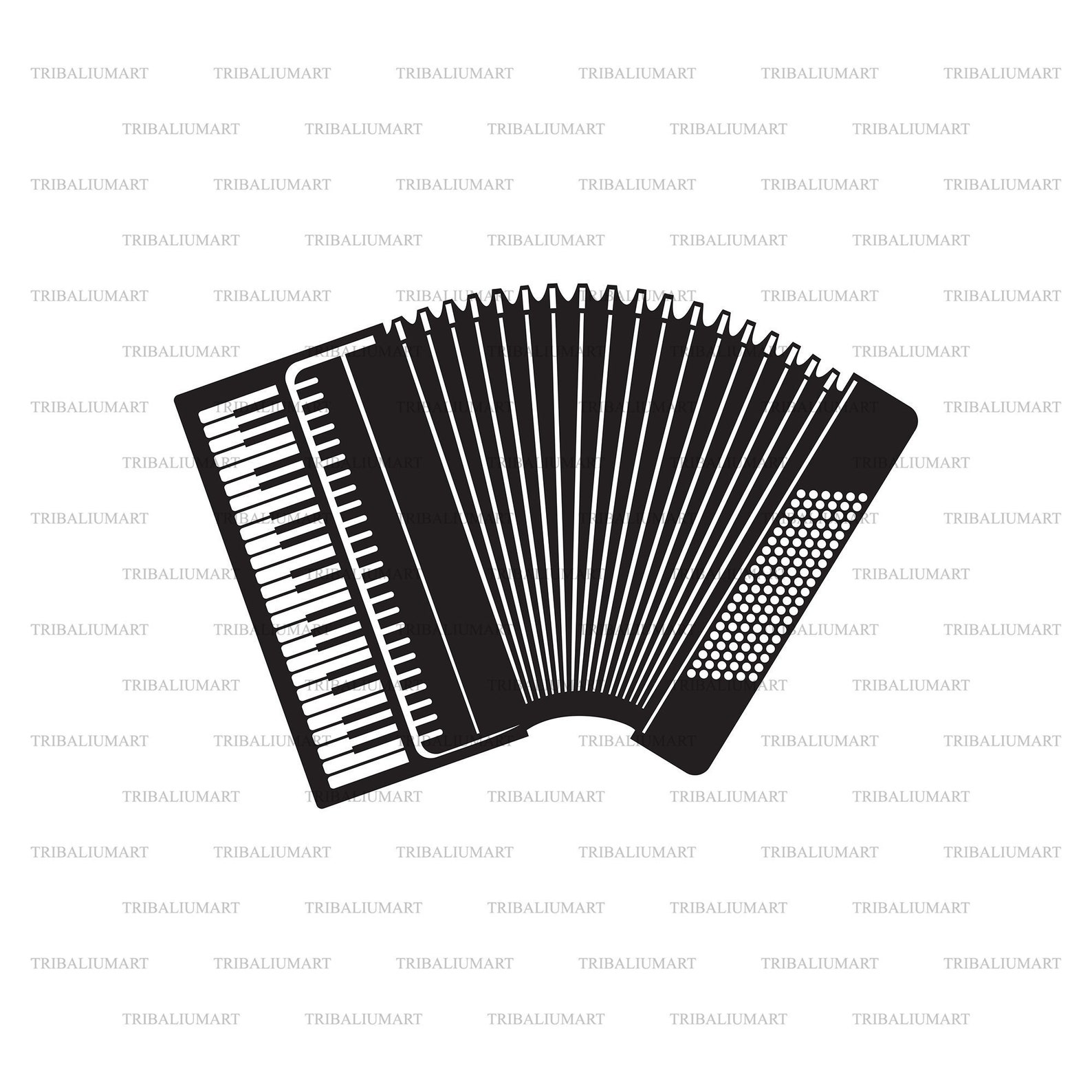 Classical Accordion. Cut Files for Cricut. Clip Art Etsy