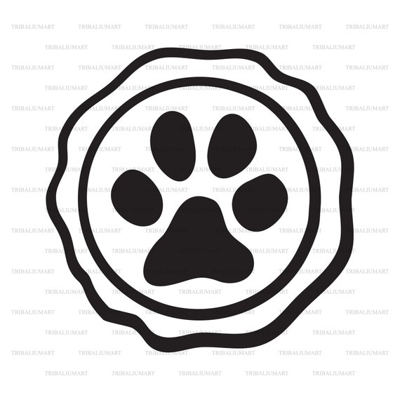 Paw SVG, Paw Clipart , Dog svg, Print SVG Paw Print Clip Files for Cricut  Paw Print Vector Dog SVG Animal Silhouette
