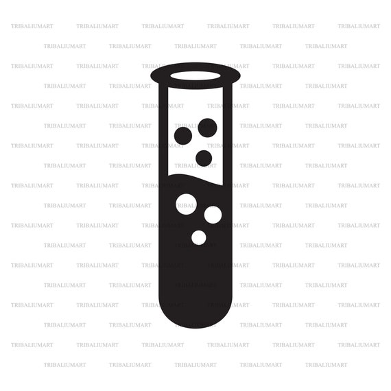 Test Tube. Cut Files for Cricut. Clip Art Silhouette eps - Etsy