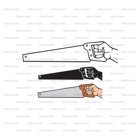 Cutting Tree With Hand Saw. Cut Files for Cricut. Clip Art Etsy