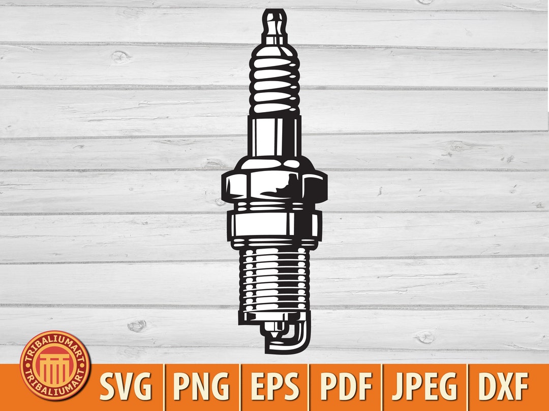 Spark Plug. Cut Files for Cricut. Clip Art Silhouette eps, Svg, Pdf
