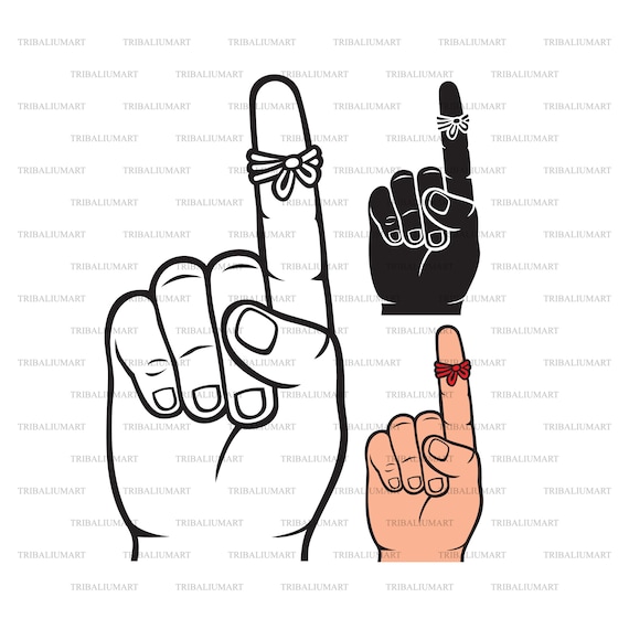 String Finger Clipart