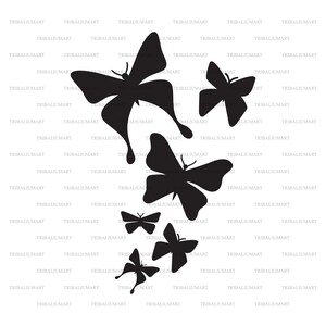 Schmetterling-Design. Dateien für Cricut ausschneiden. ClipArt Silhouetten (eps, svg, pdf, png, dxf, jpg).