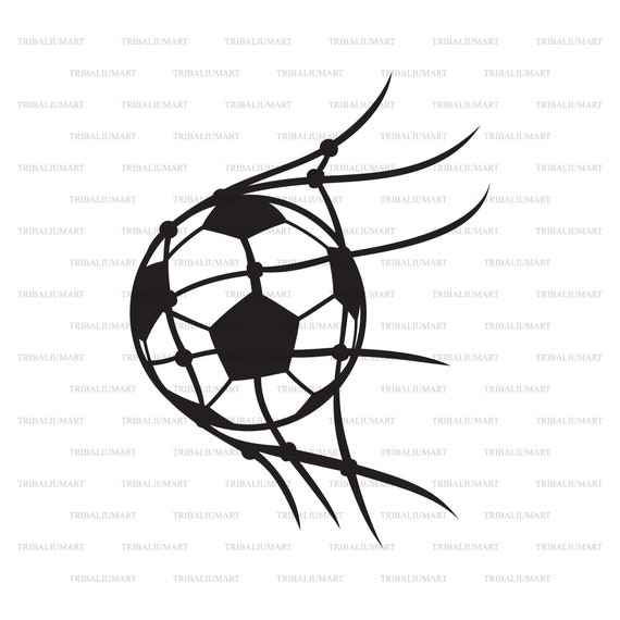 Soccer or Football Ball in Net. Cut Files for Cricut. Clip Art - Etsy