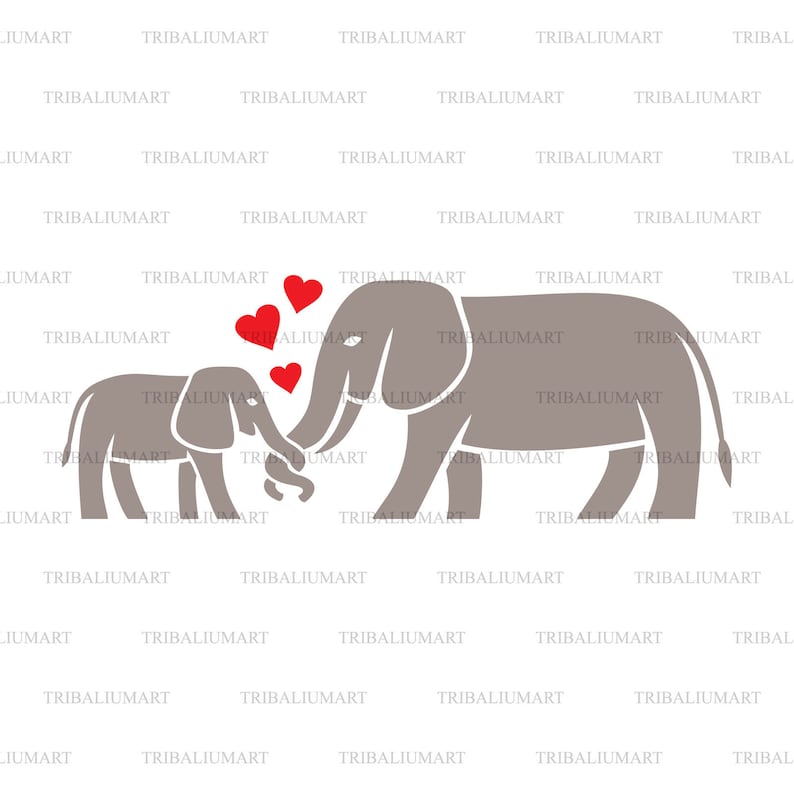 Free Free 158 Elephant Family Svg SVG PNG EPS DXF File
