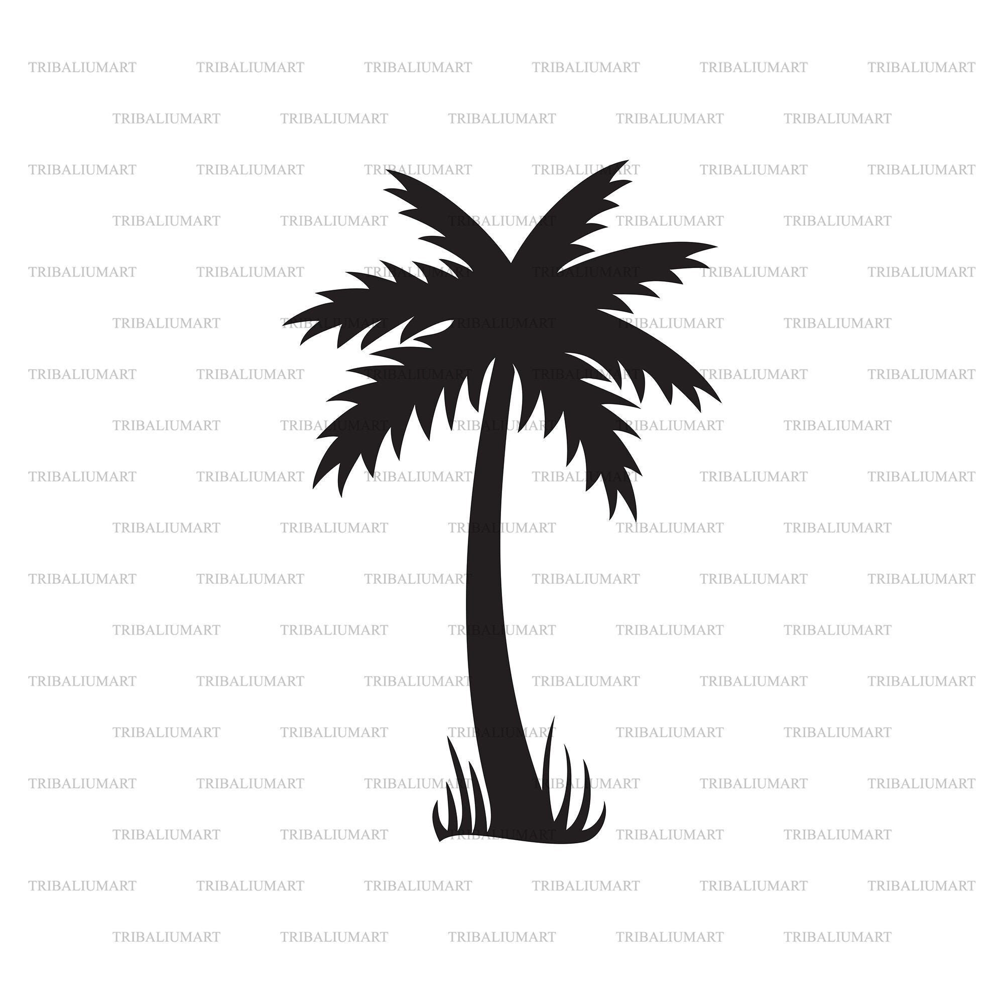 Palmera Diseño Tropical o De Verano. Cortar archivos para | Etsy