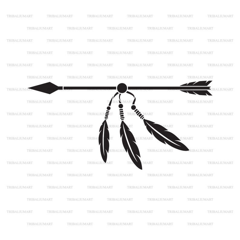Download Arrow and Feathers. Cut files for Cricut. Clip Art ...