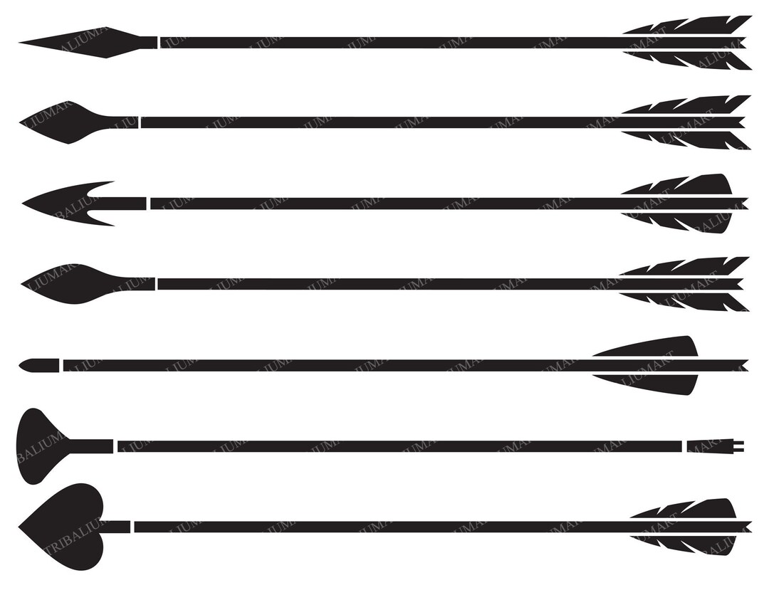 Arrows Collection. Cut Files for Cricut. Clip Art Silhouettes (eps, Svg ...