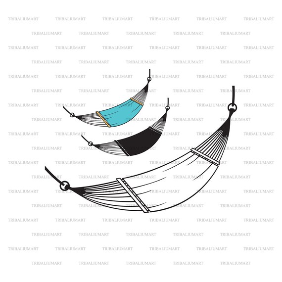 Hammock. Cut Files for Cricut. Clip Art Silhouette eps Svg Etsy