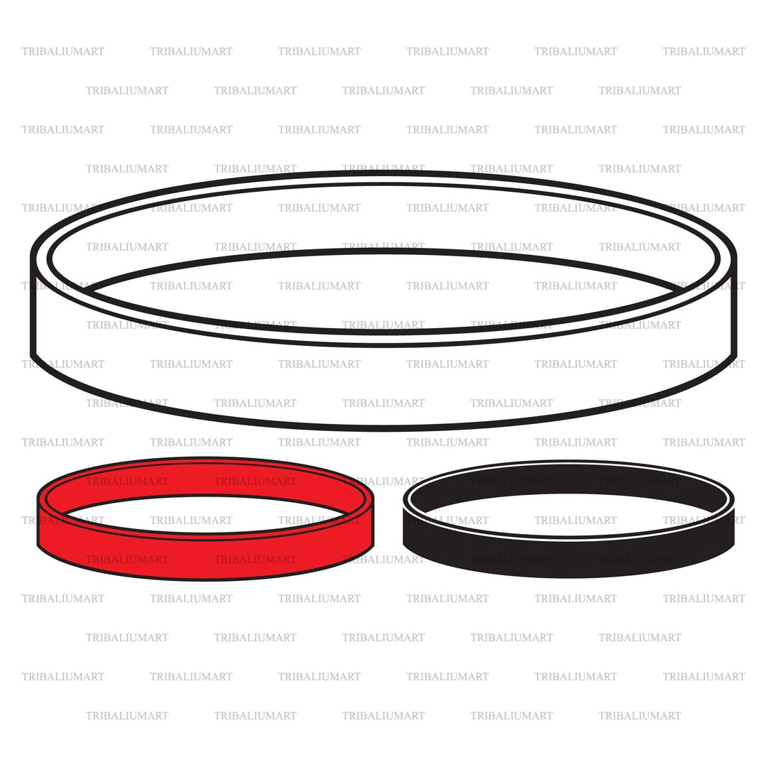Rubber Bracelets (wristband). Cut Files for Cricut. Clip Art (eps, Svg, Pdf, Png, Dxf, Jpeg). - Etsy