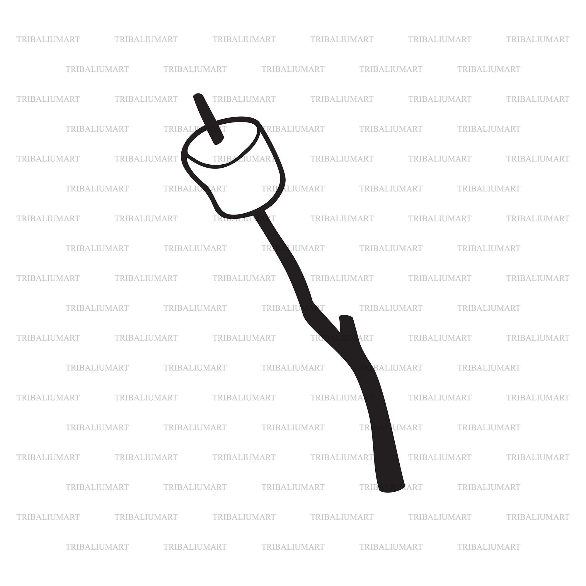 Marshmallow. Cut Files for Cricut. Clip Art Silhouettes eps Etsy