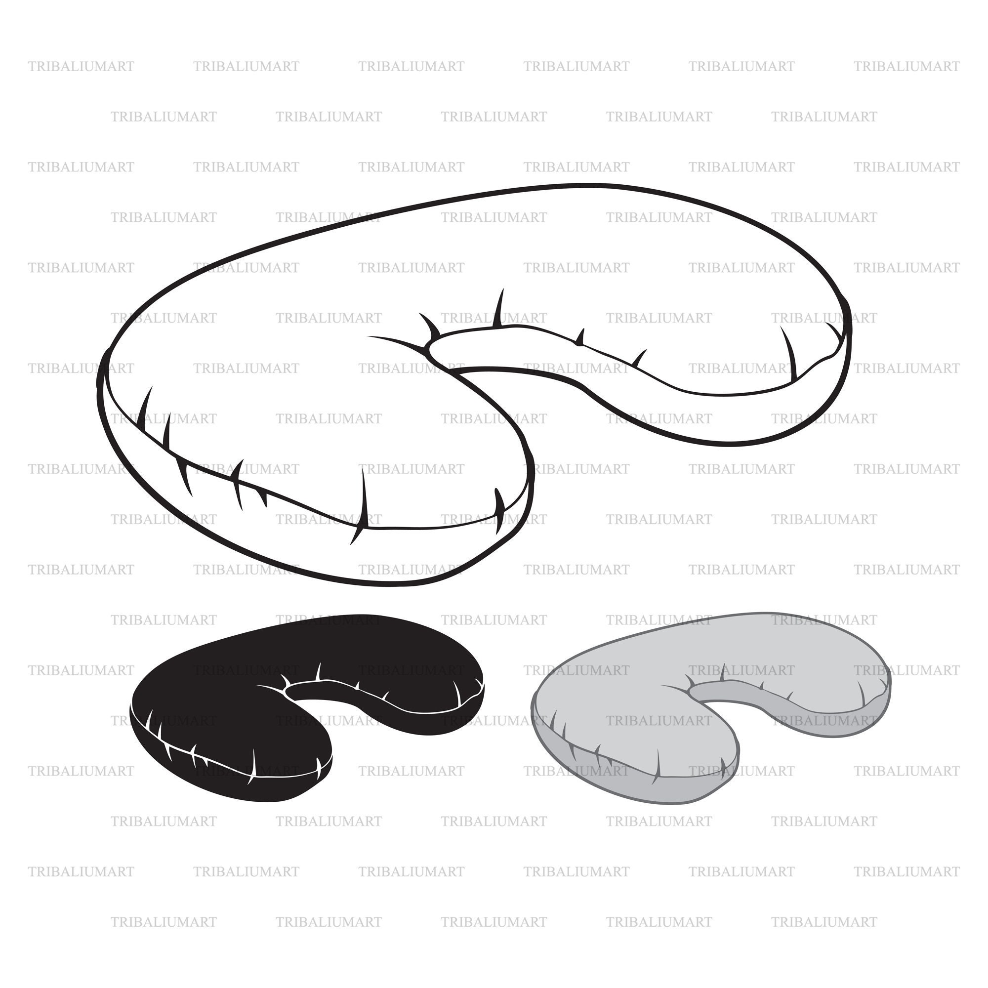 Neck Pillow. Cut Files for Cricut. Clip Art Silhouettes eps Etsy