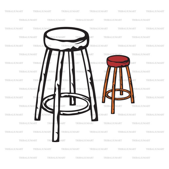 Bar Stool Silhouette