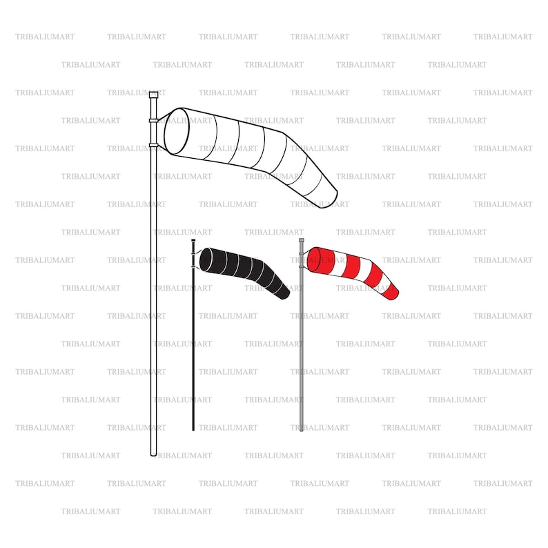 Windsock. Cut Files for Cricut. Clip Art Silhouette eps Svg | Etsy