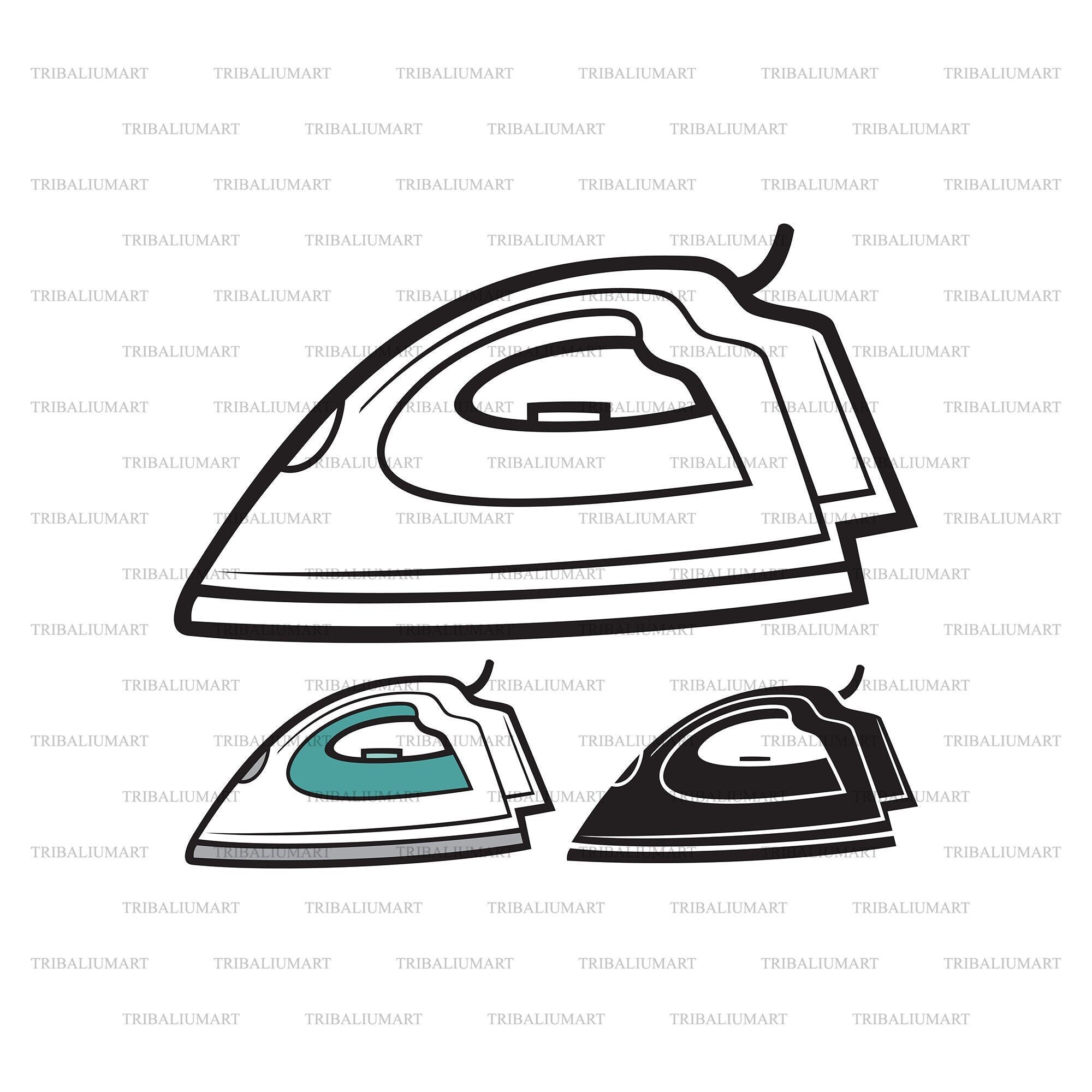 Steam Cut Files for Clip Art Silhouettes (eps, Svg