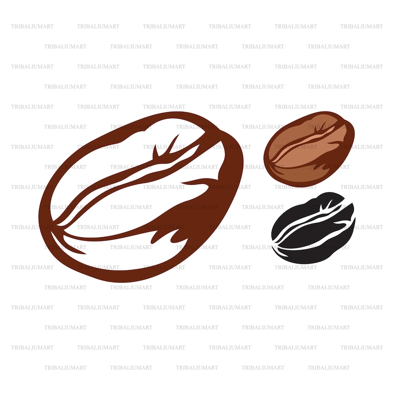 Download Cut Files For Cricut Clip Art Silhouettes Coffee Bean Eps Svg Pdf Png Dxf Jpeg Clip Art Art Collectibles