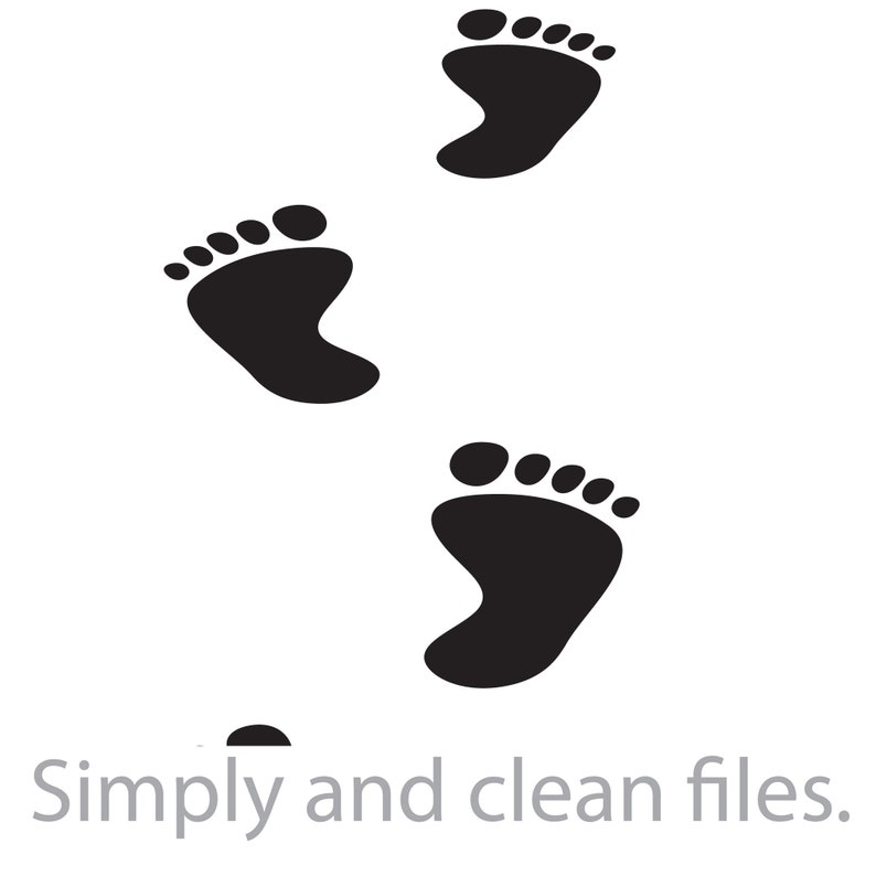Footprints in the Sand. Cut Files for Cricut. Clip Art Etsy Singapore