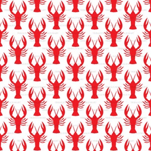 Crawfish pattern (background). Cut file for Cricut. Clip Art silhouette (eps, svg, pdf, png, dxf, jpeg).