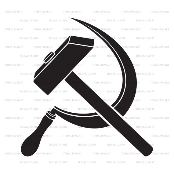 ソ連のシンボル - 鎌と槌 (ソ連のシンボル)。Cricut 用のカット