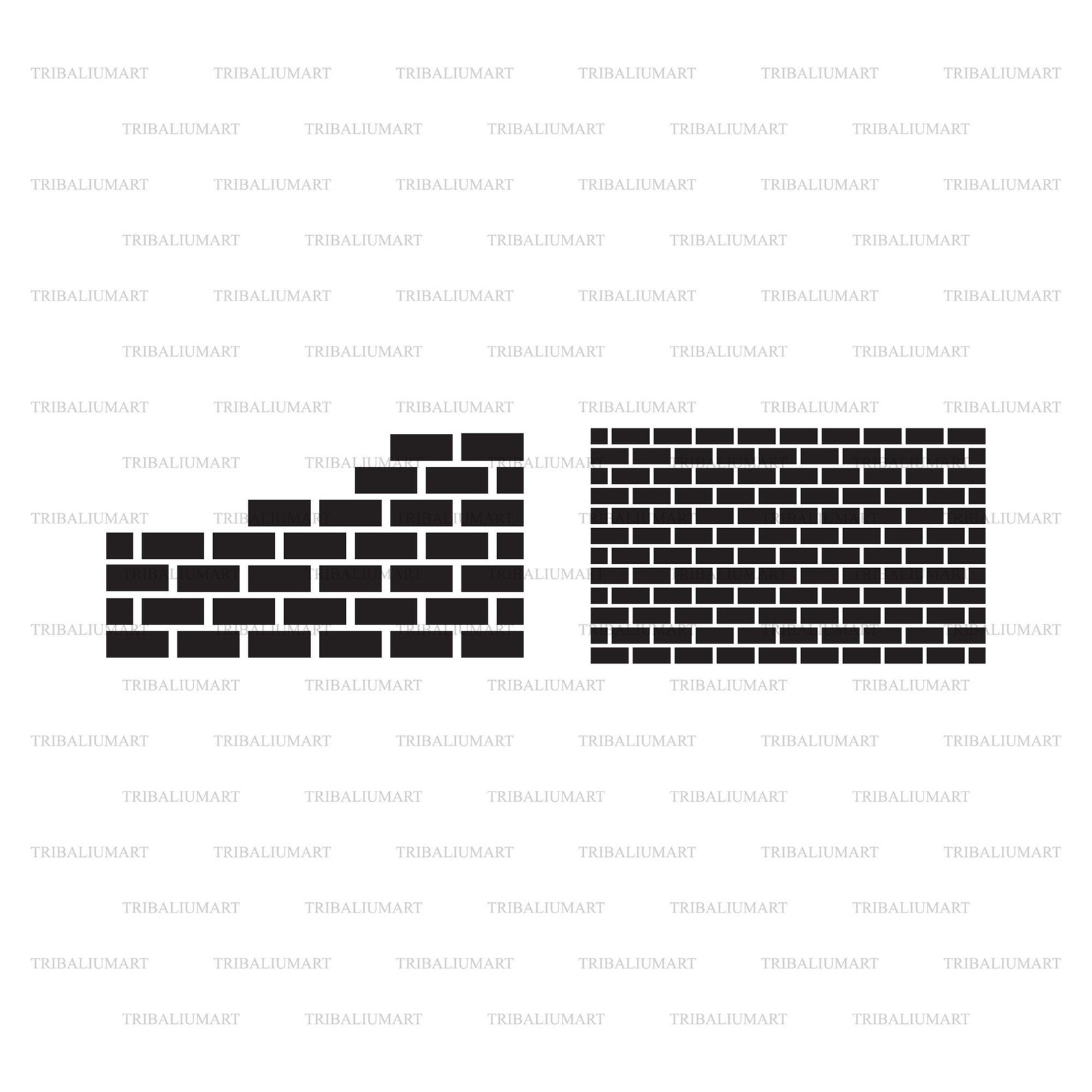 Brick wall. Cut files for Cricut. Clip Art eps svg pdf Etsy