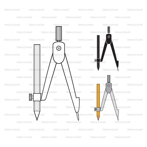 Compass Drawing Tool Flat PNG & SVG Design For T-Shirts