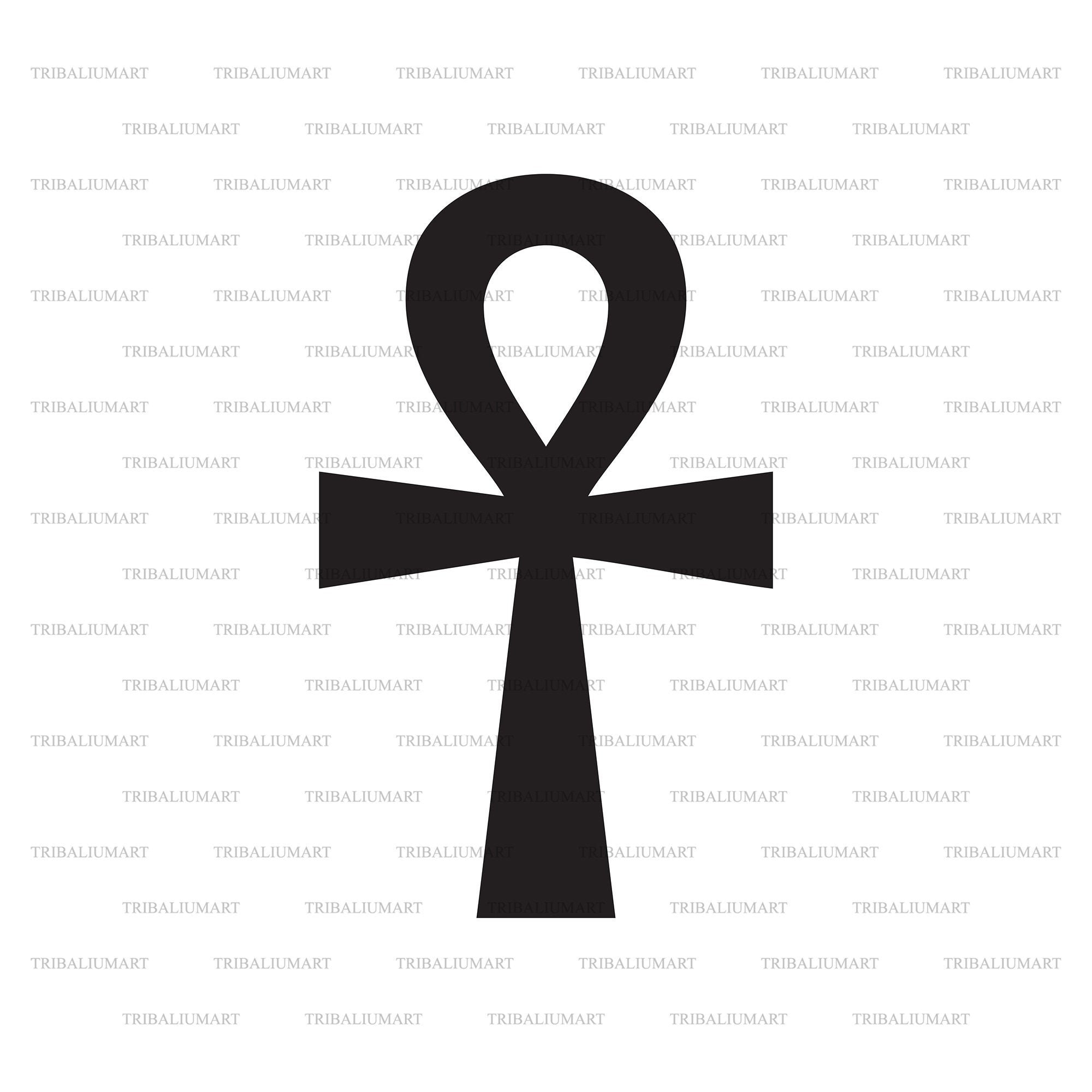 Cruz Ankh egipcia clave de la vida. Cortar archivos para Etsy España