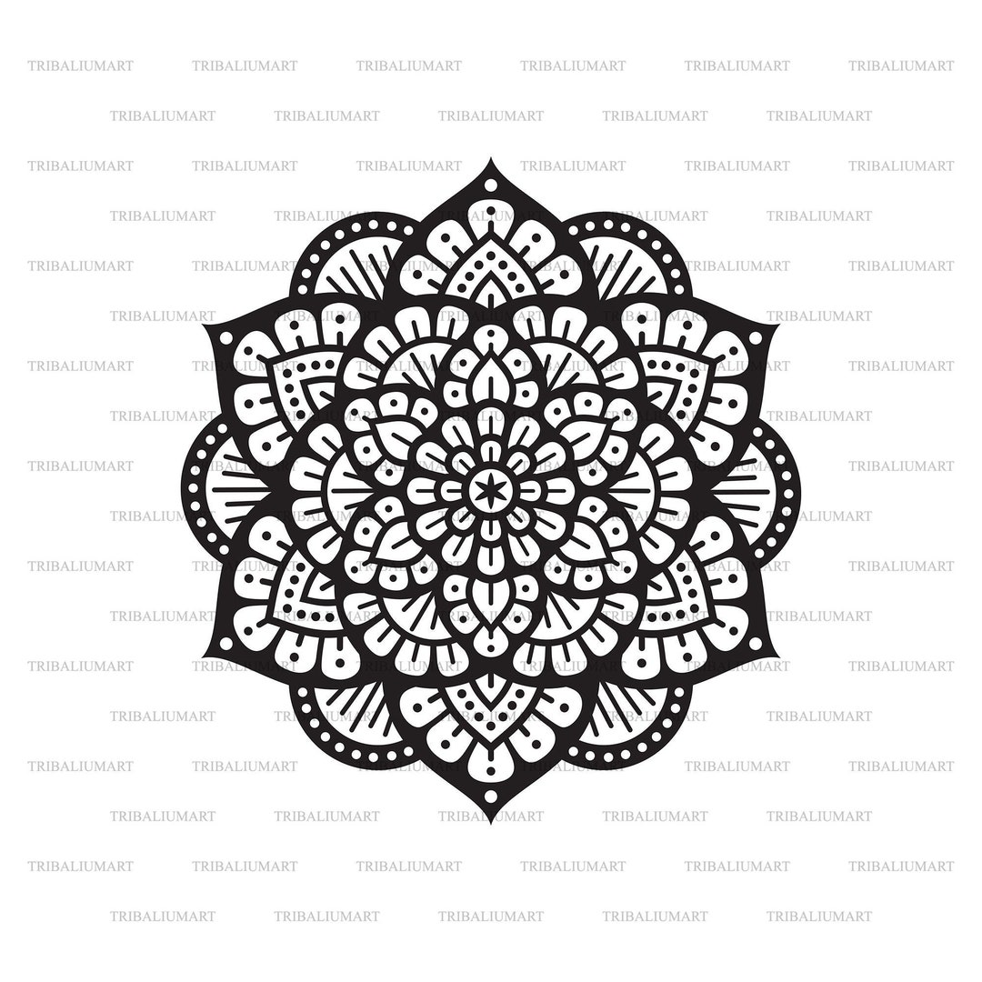 Mandala. Cut Files for Cricut. Clip Art Silhouette eps, Svg, Pdf, Png ...